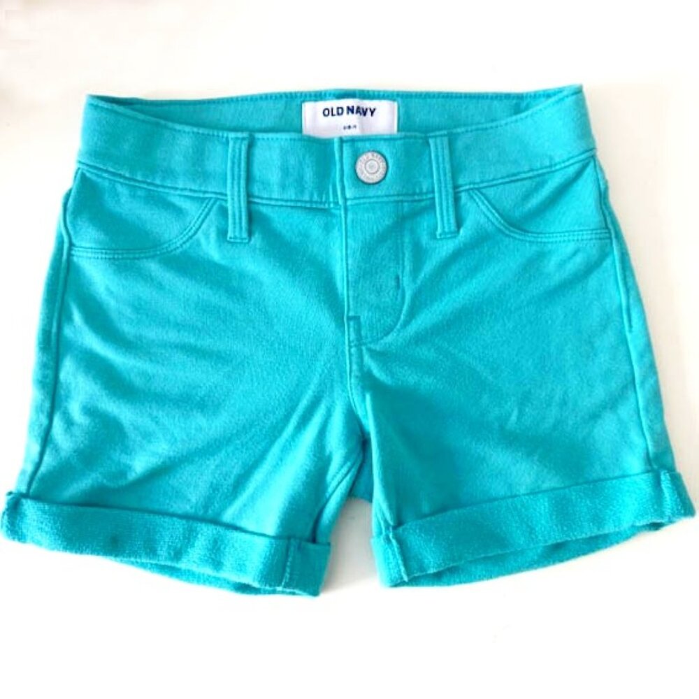 Old Navy French Terry Rolled-Cuff Midi Shorts for Girls— Size SMALL (6-7) - Picture 1 of 5